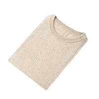 Autumn and Winter 100% Cashmere Sweater Men's O-Neck Thickened Pullover Long-Sleeved Sweater Knitted Coat