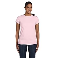 By Hanes Ladies 61 Oz Tagless T-Shirt - Pale Pink - S - (Style # 5680 - Original Label)