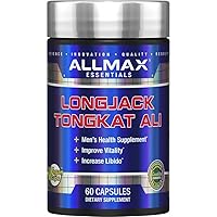 ALLMAX Essentials LongJack Tongkat Ali - 60 Capsules - Men’s Health Supplement - Improves Vitality - 60 Servings