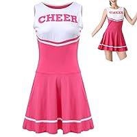 ThreeH Cheerleader Costume Fancy Dress High School Musical Cheerleading Uniform No Pom-Pom