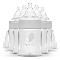 Evenflo Feeding Premium Proflo Venting Balance Plus Wide Neck Baby, Newborn and Infant Bottles - Developed by Pediatric Feeding Specialists - 5 Ounce (Pack of 6)