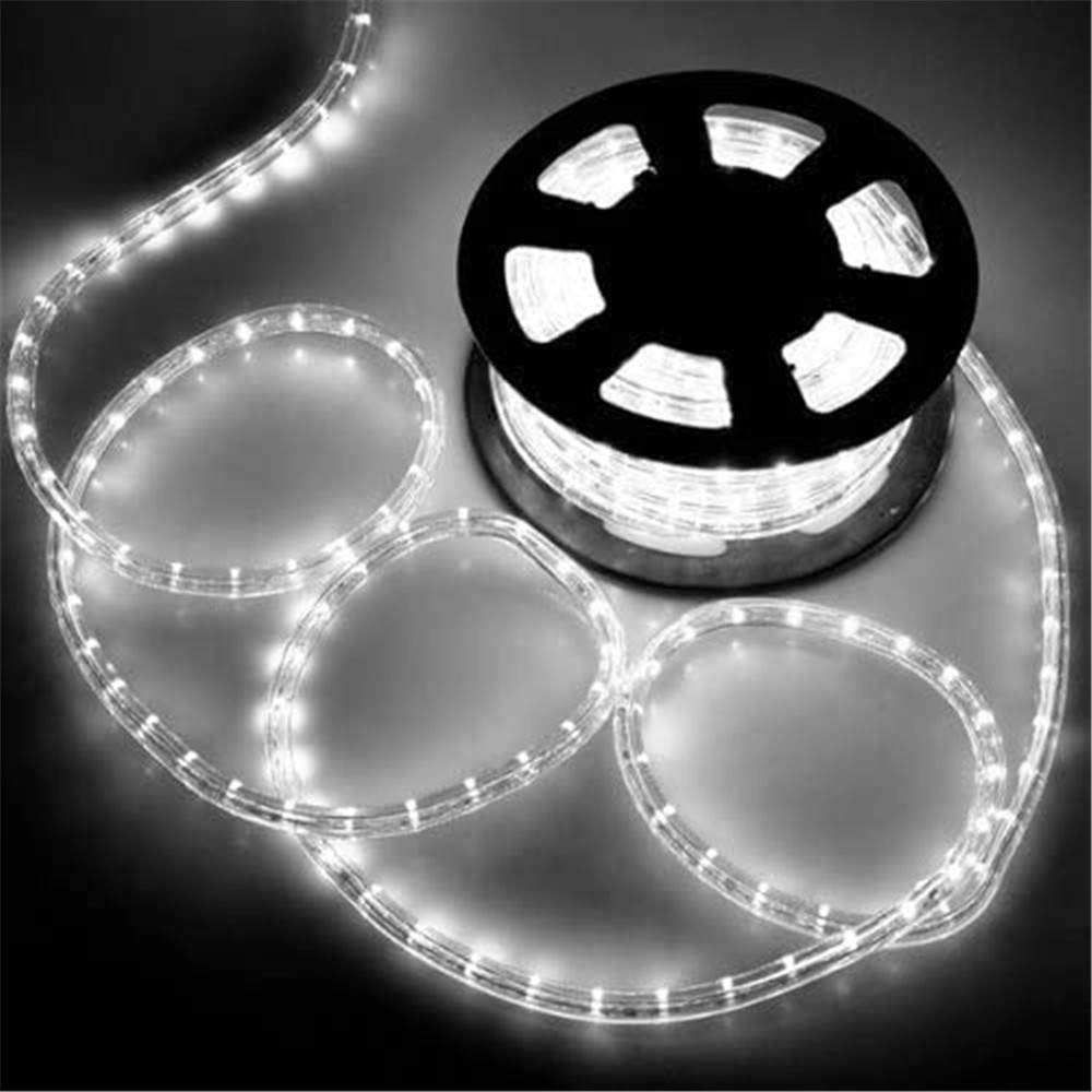 PUHONG 100Ft Christmas Rope Lights,720 LED Tube Lights 2-Wire 1/2" Thick [Waterproof & UL Certified],Outdoor Rope Lights for Halloween Christma...