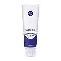 BASE LABORATORIES 5% Lidocaine Numbing Cream for Tattoos, Piercings, Waxing - Tattoo Numbing Cream, Topical Anesthetic Cream I Numb Gel Brazilian, Microneedling, Microblading Lip Injections I 4 Fl Oz
