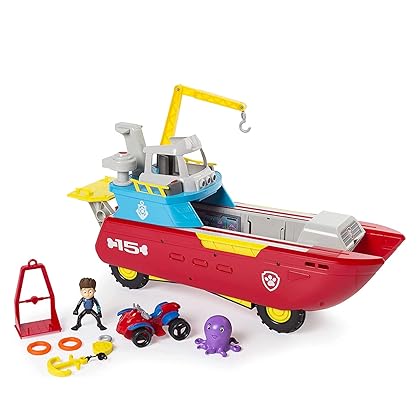 Paw Patrol Sea Patrol, Sea Patroller Transforming Toy Vehicle with Lights & Sounds, Ages 3 & up