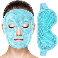 Cooling Gel Face Mask Freezable Ice Face Mask Hot Cold Face Compress and Cooling Eye Mask