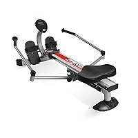 Stamina BodyTrac Glider Hydraulic Rowing Machine with Smart Workout App - Rower Workout Machine with Cylinder Resistance - Up to 250 lbs Weight Capacity