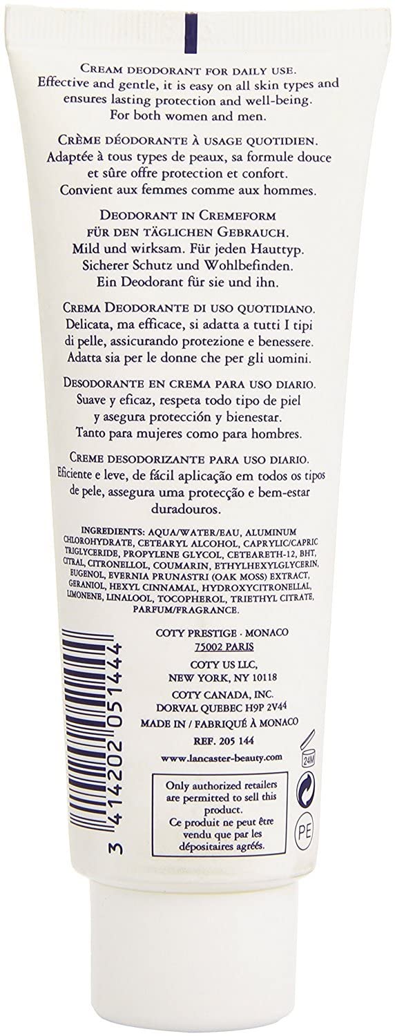 Eau de Lancaster by Lancaster for Women Deodorant Cream 4.2 oz.