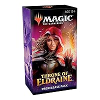 Magic The Gathering: Throne of Eldraine Prerelease Pack (Pre-Pelease Promo + 6 Boosters + d20 Spindown Counter) Kit