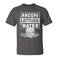 Can't Get Right Designs BLM T-Shirt Bacon Lettuce Mater Sandwich Funny Men's Short Sleeve Graphic Tee