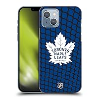 Head Case Designs Officially Licensed NHL Net Pattern Toronto Maple Leafs Hard Back Case Compatible with Apple iPhone 14