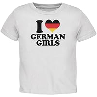 Old Glory Oktoberfest I Heart German Girls White Toddler T-Shirt - 3T