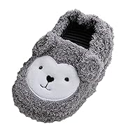 Size 8 Toddler Girl Shoes Childrens Girl Cotton Slippers Cute Stereoscopic Animal Ears Warm Indoor Non Slip Cotton Slippers Slip Shoe