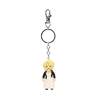 SD TOYS Chucky Keychain 6 cm, White - For Chucky fans, Modern Style, PVC Material, Hard Rubber Keyring, Unisex-Adults, All Ages, Key Holding, Portability