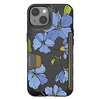 Smartish - Blue Blossoms - iPhone 14 Wallet Case - Wallet Slayer Vol 1 [Slim + Protective] Credit Card Holder - Fits iPhone 14