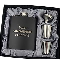 Officiant Gifts for Wedding Day, Wedding Officiant Gift, Flask Set, Best Officiant Ever, Will You Marry Us Officiant Proposal Gift, Gifts for Wedding Party, Officiant Thank You Gift (Ordained)