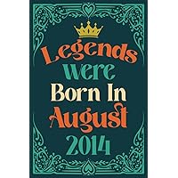 Legends Were Born In August 2014: Original and humorous 25th birthday gift idea for girls and boys