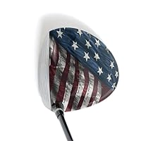 Driver Skin - Premium Vinyl Golf Head Wrap with Precut Piece - Easy to Install - Knife-Less Tape Included - Made in USA - Patriotic