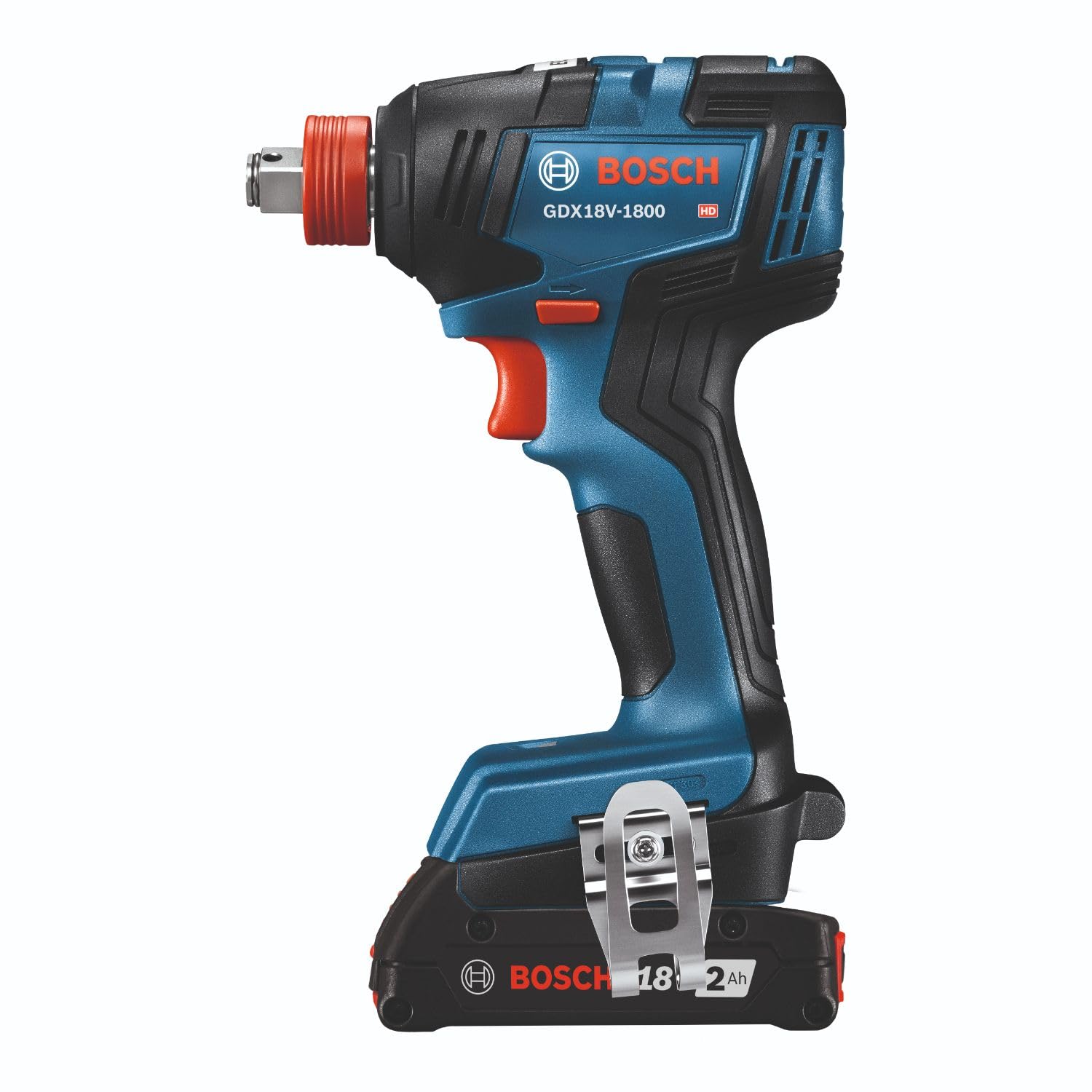 BOSCH GXL18V-240B22 18V 2-Tool Combo Kit with 1/2 In. Hammer Drill/Driver, Two-In-One 1/4 In. and 1/2 In. Bit/Socket Impact Driver/Wrench and (2) 2 Ah Standard Power Batteries