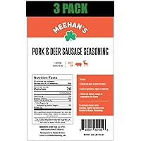 Meehan's Pork and Deer Sausage Seasoning 3 Pack