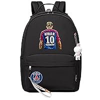 Teens Neymar Graphic Bookbag-Football Stars Rucksack PSG Waterproof Laptop Bag for Student