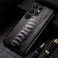 Leather Case for Samsung Galaxy S23 S22 Ultra S20 S21 FE S10 S23 Plus Note 20 10 A52S A52 A51 A54 A53 A34,Black,for A52S 5G