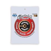 Martin Authentic Acoustic Guitar Strings - 3 Pack - Lifespan 2.0 Treated 92/8 Medium