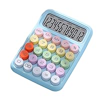 Mechanical Calculator Desktop Calculators with 12Digit Large LCD Display and Big Mechanical Buttons for Office School Math Lover Calculator Keyboard