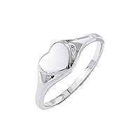 Amazon Essentials 14K Plated Sterling Silver Round Signet Ring