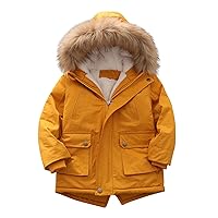 Toddler Boy Winter Jackets Par-ka Outerwear Winter Girls Winter Jacket Lined Thick Camouflage Winter Coats for Boys