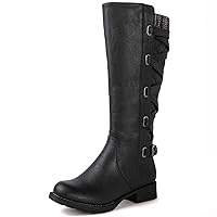 Women's Quilted Knee High Fashion Boots Strappy Boots For Women
