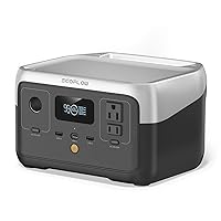 Portable Power Station RIVER 2, 256Wh LiFePO4 Battery/ 1 Hour Fast Charging, 2 Up to 600W AC Outlets, Solar Generator (Solar Panel Optional) for Outdoor Camping/RVs/Home Use