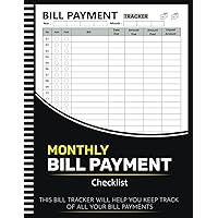 Bill Tracker Notebook: Monthly Bill Payment Checklist Planner For Budgeting Financial Log Book ( 105 Pages 