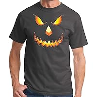 Pumpkin Jack-o-Lantern Scary Halloween Costume Adult T-Shirt Tee Shirt