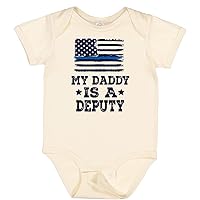 inktastic Deputy Sheriff Dad Baby Law Enforcement Baby Bodysuit