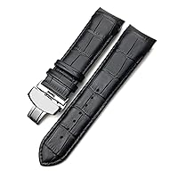 Genuine Leather Watchband 22mm 23mm 24mm For Tissot T035 617 627 439 Brown Black Calfskin Watch Strap Butterfly Clasp