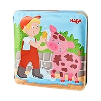 HABA Animal Wash Day - Magic Bath Book - Wipe with Warm Water and the 