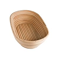 Frieling Proofing Basket, Brotform Bread Rising Banneton and Serving Basket, Oval, 11-Inch 10-Inch by 7-Inch