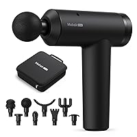 Mebak Chic Massage Gun Percussive Massager for Pain Relief, Workout Relaxation, Quiet Cordless Fascia Gun Recovery Tool Black