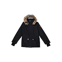 Obermeyer Kids Commuter Jacket with Faux Fur for Little Kids and Big Kids - Long Sleeves, Zipper Chest Pocket, Adorable