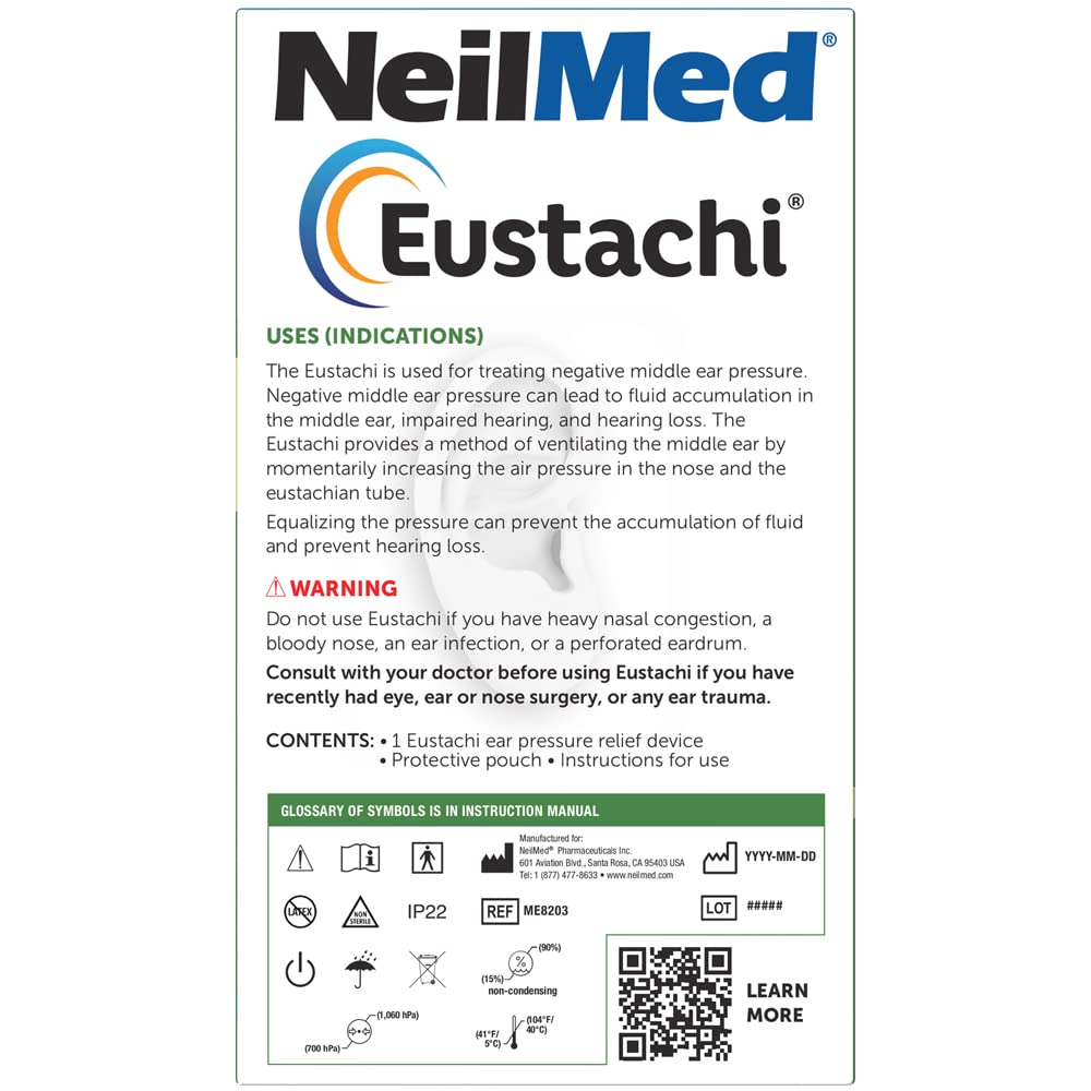 NeilMed Eustachi-Eustachian Tube Exercise-Pop Blocked Ears Safely. Helps Relieve Ear Pressure