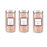 Olivia Care Pink Himalayan Bath Salts - Relieves & Relax Muscles. Exfoliate, Heal, Rejuvenate, Cleansing & Soothes Skin | Made with Natural Ingredients. Fresh Fragrance - 12 OZ (Apricot Fig, 3 Pack)