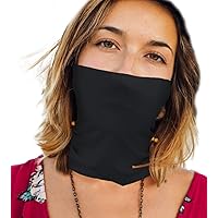 Thin Lightweight Cloth Face Mask Neck Gaiter for Summer Washable Made in USA