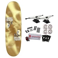 Heroin Skateboard Complete Symmetrical Egg Gold 9.25