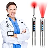 LONLIKE Red Light Therapy Device, Cold Sore Treatment for Lips, Canker Sore Fever Blister Treatment, Infrared Red Light Therapy for Face Mouth Nose Ear Knee Feet Hands Joint Muscle Pain Relief