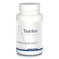 Biotics Research Taurine – 500 mg Taurine, Amino Acid, Brain Health, Cardiovascular Health, Antioxidant. 100 Capsules.