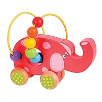 Bigjigs Toys Mini Wooden Push Along Bead Frame