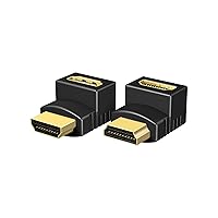 ICY BOX IB-CB009-1 HDMI Angled Adaptor Set of 2 / Mirrored Orientation / 1080p / 2160p / 3D / Ethernet/True HD/DTS-HD/Gold-Plated Connectors