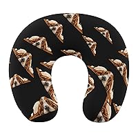 Dog Breed Basset Hound Neck Pillow Washable U Shape Head Neck Support Portable Pillow for Home Office Travel