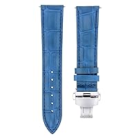 17,18,19,20,20,21,22,23,24mm Leather Band Strap Clasp Compatible with Stauer Meisterzeit 2B