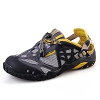 Aleader 4562320453288 Amphibious for The sea, River Men's Hiking Outdoor Walking Shoes Yellow 245, one Size